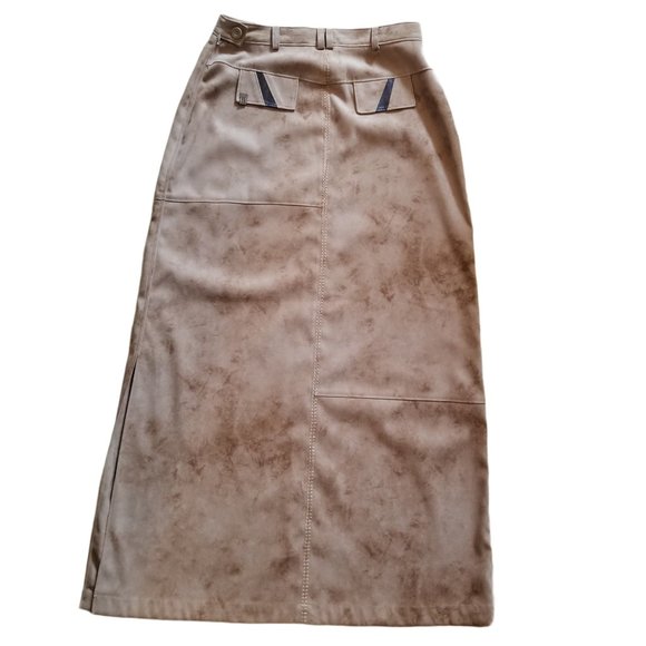 Boho Chic Microsuede Pencil Skirt (Size 7) - Picture 2 of 3
